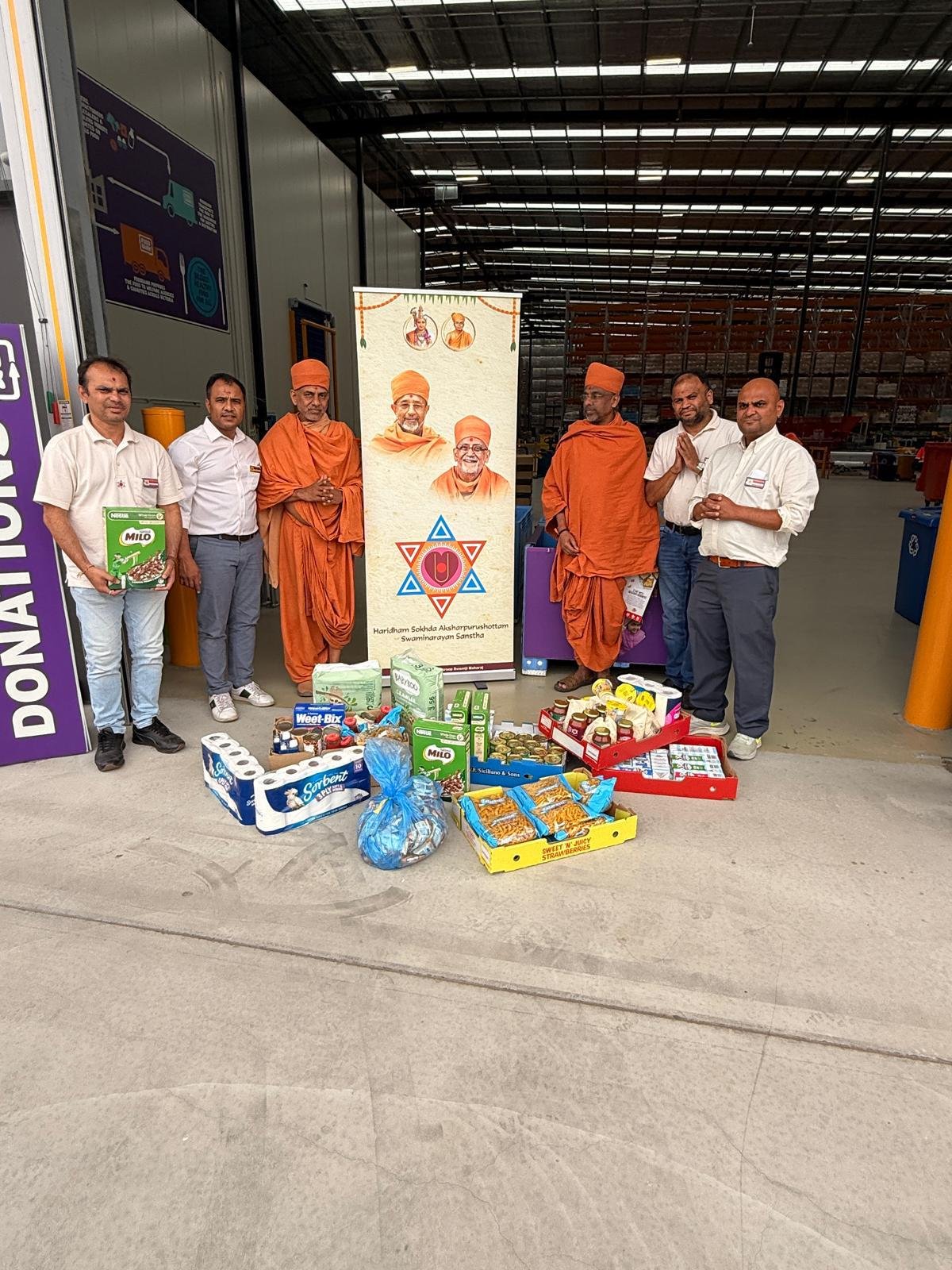 HSAPSS Australia Food Bank donation community seva